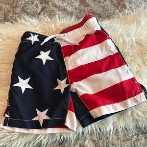 The Children's Place Red and White Swim Trunks